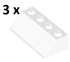 

Lego White Slope 45 stopni 2x4 3037 3szt
