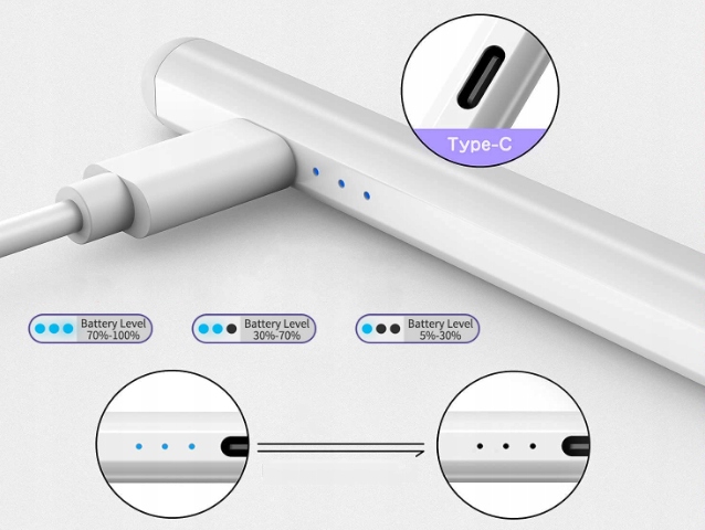 RYSIK APPLE PENCIL PISANIE/RYSOWANIE DO IPAD/IPHONE/ANDROID/IOS Materiał dominujący tworzywo sztuczne
