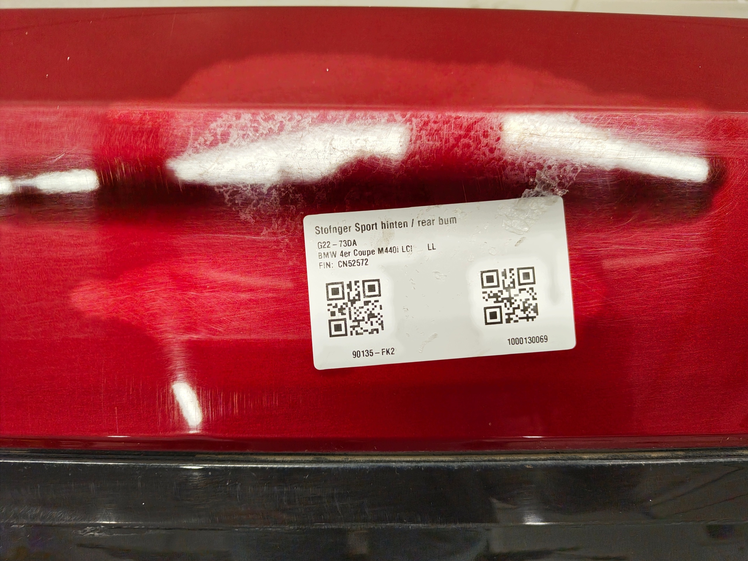 BMW 4 G22 G23 LCI bumper rear part 6PDC C68 m-packet
