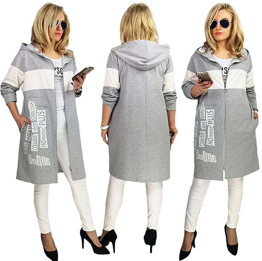 ORYGINALNA KURTKA BLUZA NARZUTKA Z KAPTUREM 2XL 3XL Rozmiar 44/46