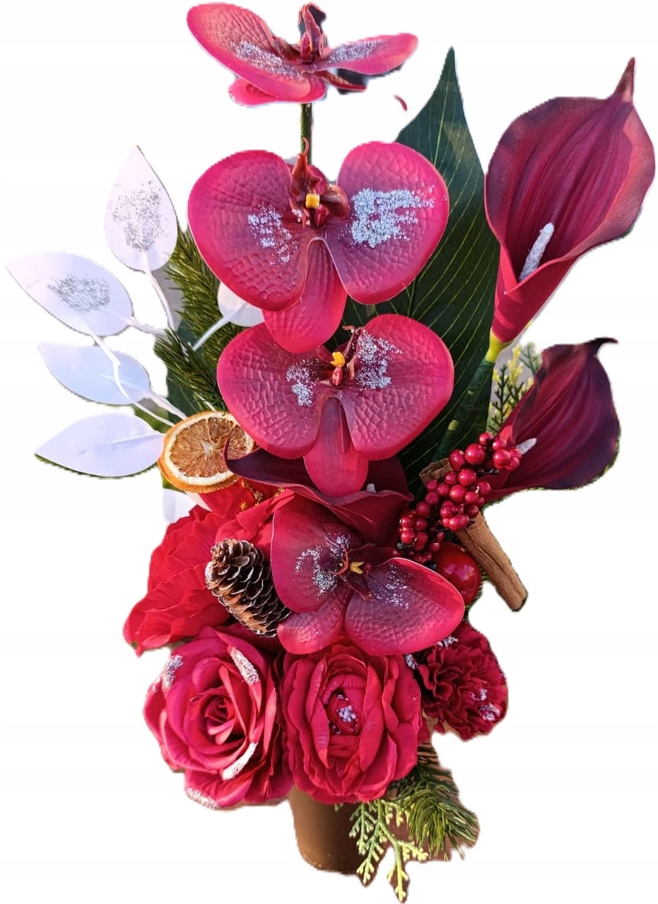 Kytice Vložka Do Vázy Na Hřbitov Dekorace Vánoční Smrk Umělá