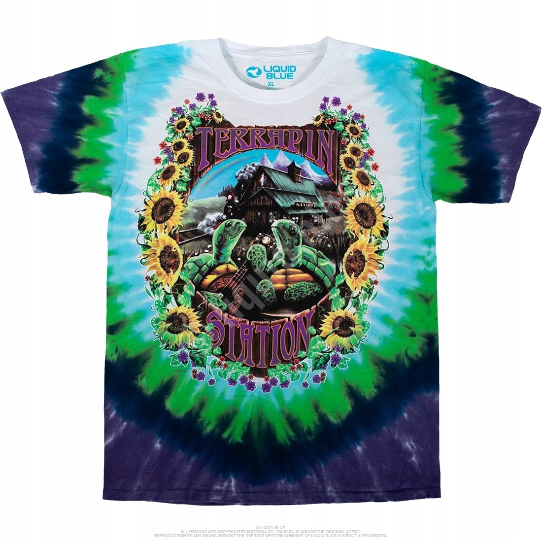 Grateful Dead Terrapin Station Tričko Liquid Blue L