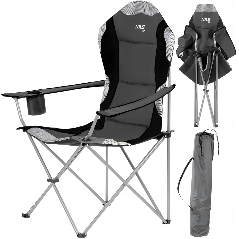 Krzesełko Wędkarskie Turystyczne Składane Kempingowe W Pokrowcu Nils Camp