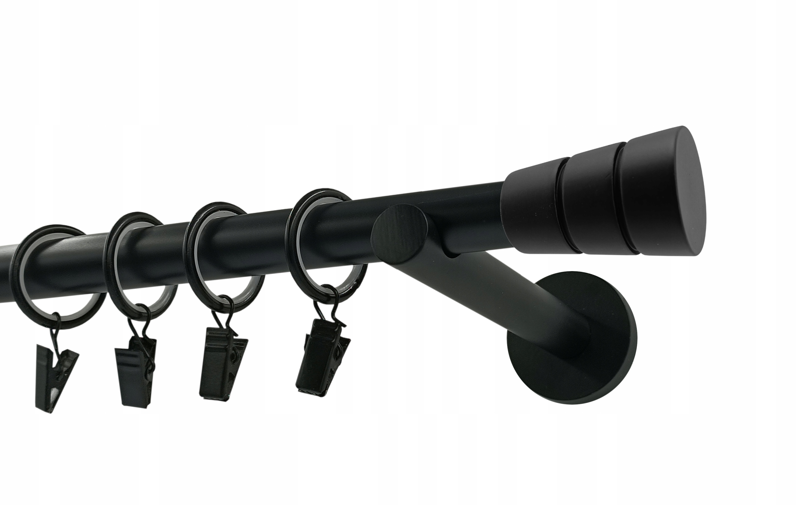 Garnýž jednoduchý kovový mix hrotů černý Imperia Deco 19 mm 280 cm