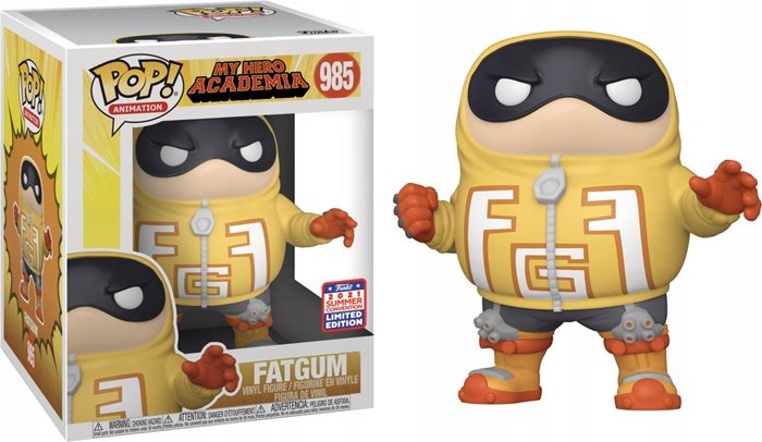 Funko Pop figurka 6" My Hero Academia 985 Fatgum Special Edition