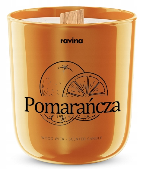 

Świeca sojowa Pomarańcza zapachowa w szkle
