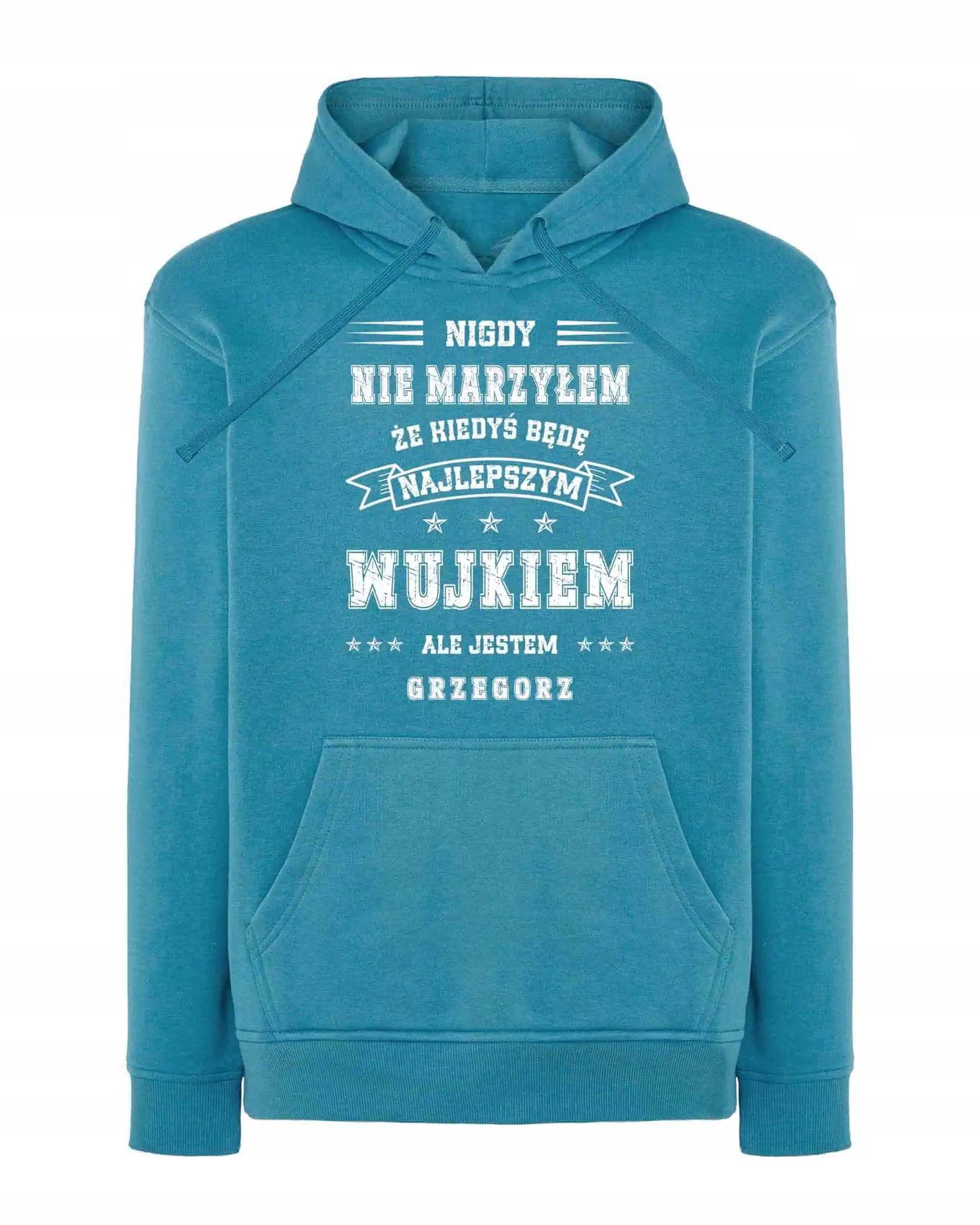 Mikina s kapucí pro strýčka Personalizovaná Nejlepší Světle modrá M