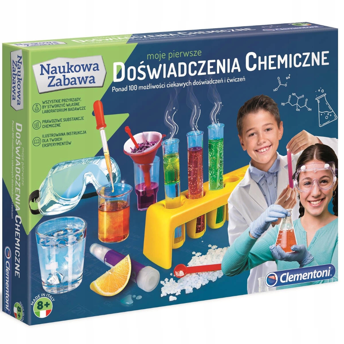 

Clementoni Doświadczenia Chemiczne 100 Mały Chemik