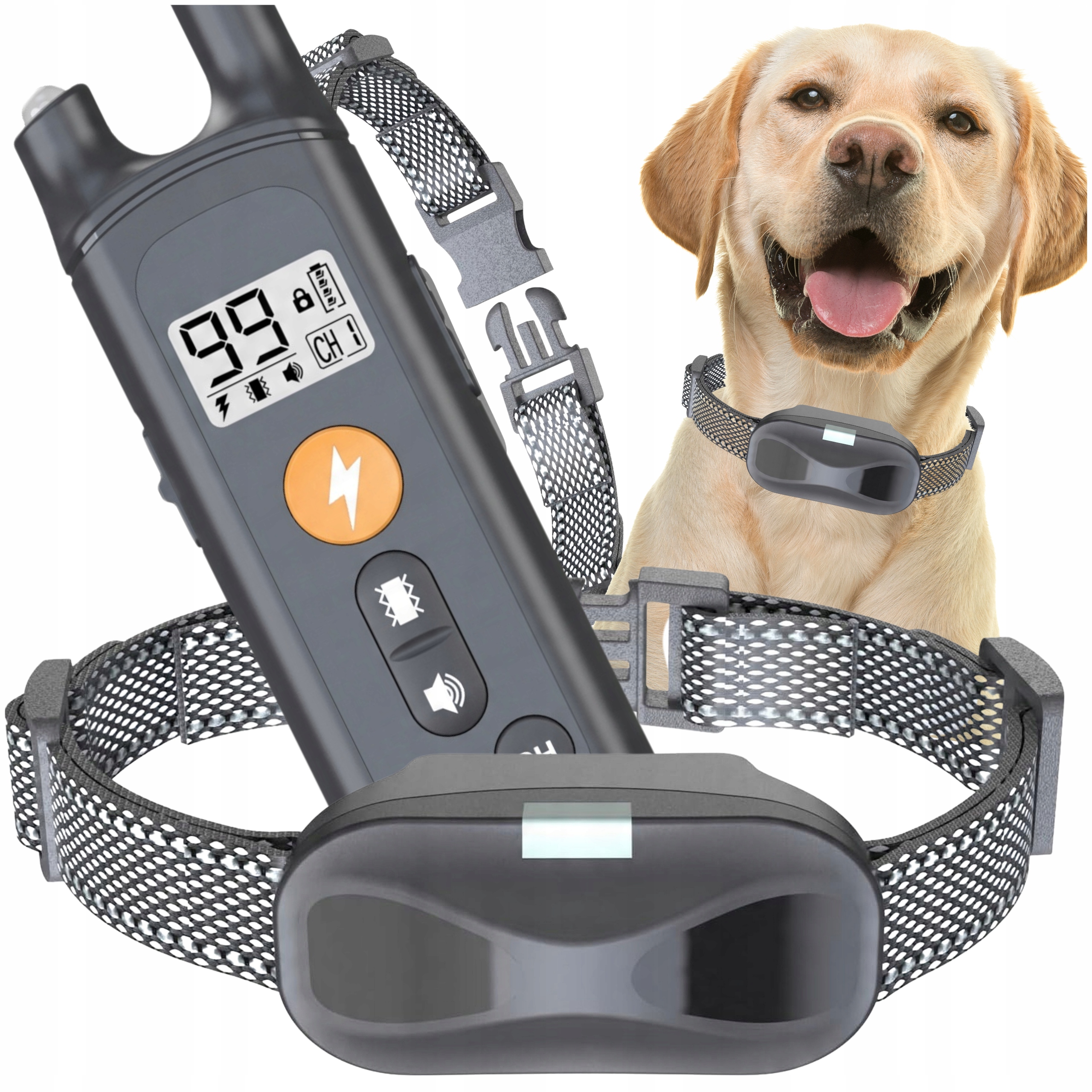 Levně Elektrický obojek pro psa na cvičení Tresury, voděodolný, uklidňující