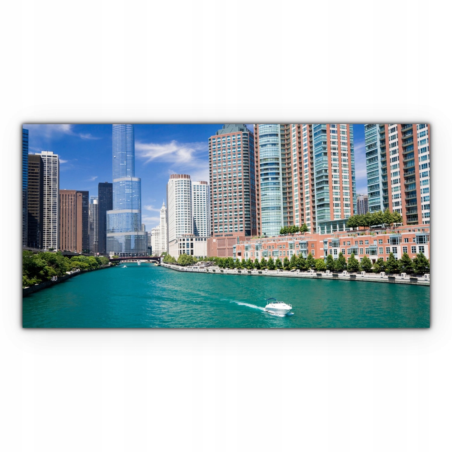 

Obraz płótno canvas 120x60 Chicago Statki Budynki