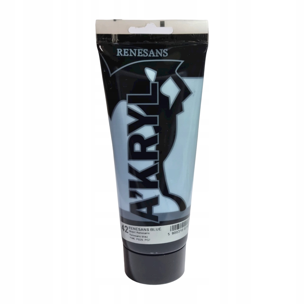 Farba akrylowa 200ml błękit renesansu Renesans N42 Kolor Odcienie niebieskiego