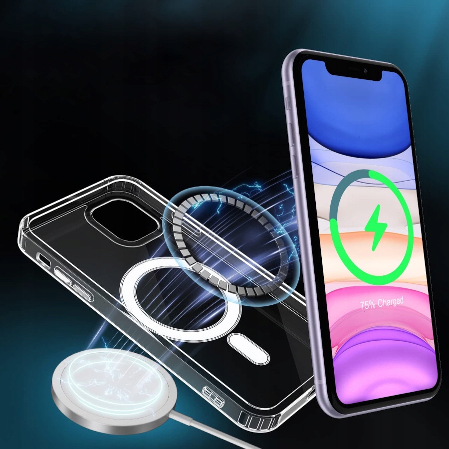 ETUI OBUDOWA Z MAGNESAMI WZMACNIANE CLEAR 360 CASE DO IPHONE 11 Marka MBM