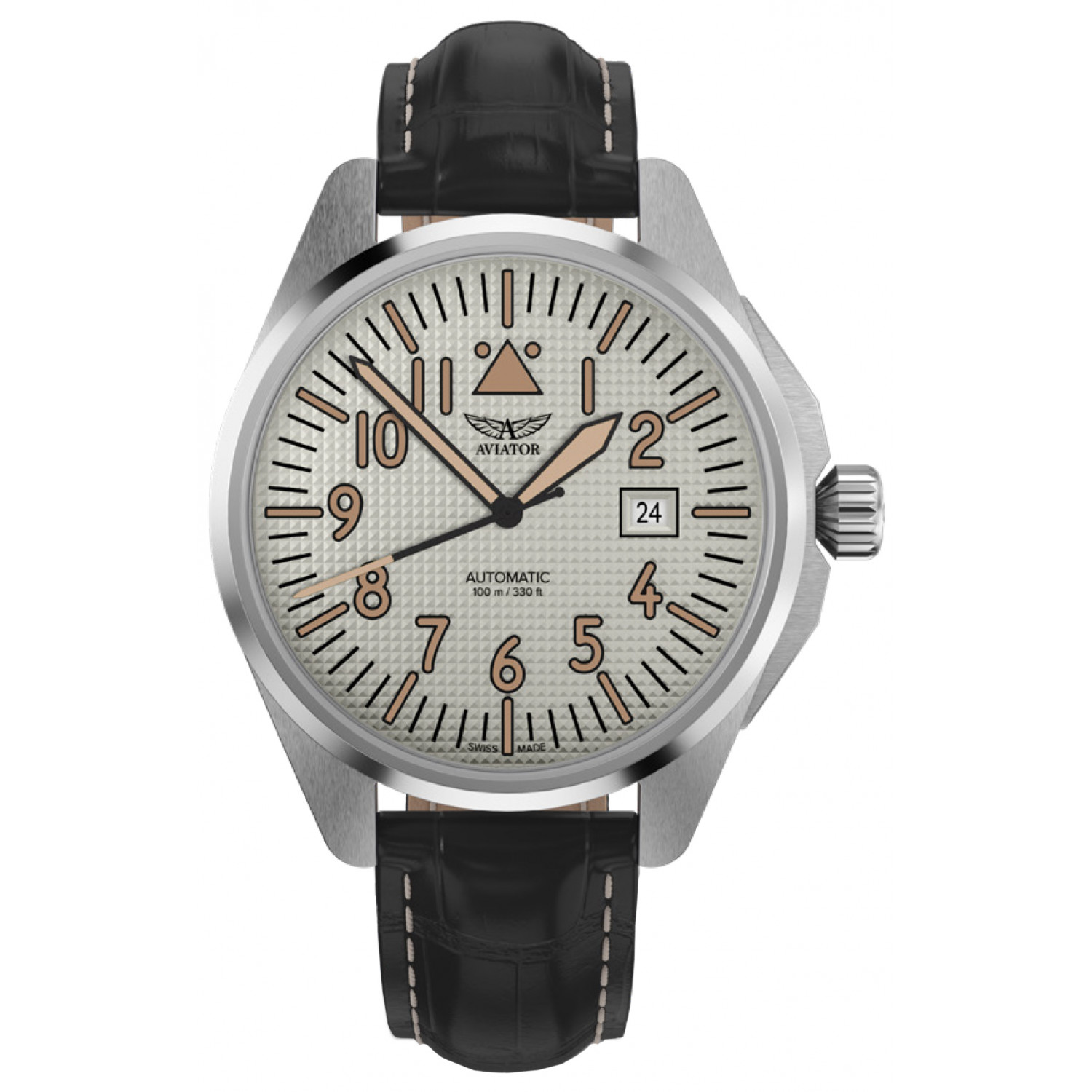 Pánské Hodinky Aviator V.3.39.0.336.4, černý řemínek