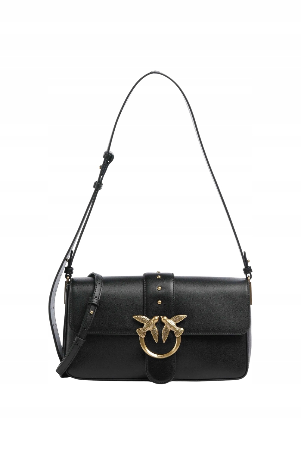 Pinko Černá psaníčko Love One Classic Slouchy Fl Vitello Morbido