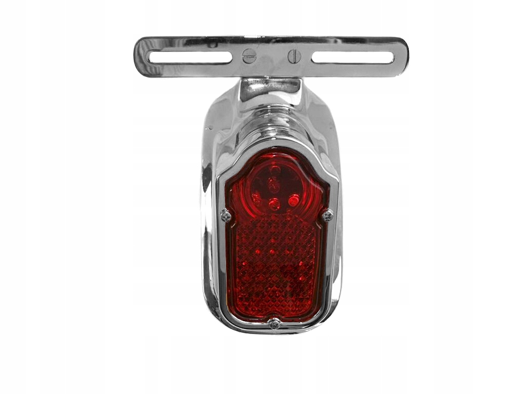 TYLNA LAMPA TYŁ UNIWERSALNA LED OBUDOWA CHROM Dopasowanie do pojazdu produkt uniwersalny
