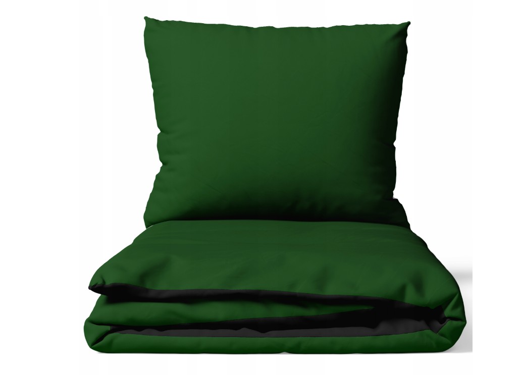 Lůžkové Povlečení Kůry 160x200cm Silné 100% Bavlna Bavlna, lahvově zeleň