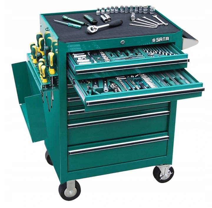 Тележка для инструментов SATA с оборудованием 299 el.