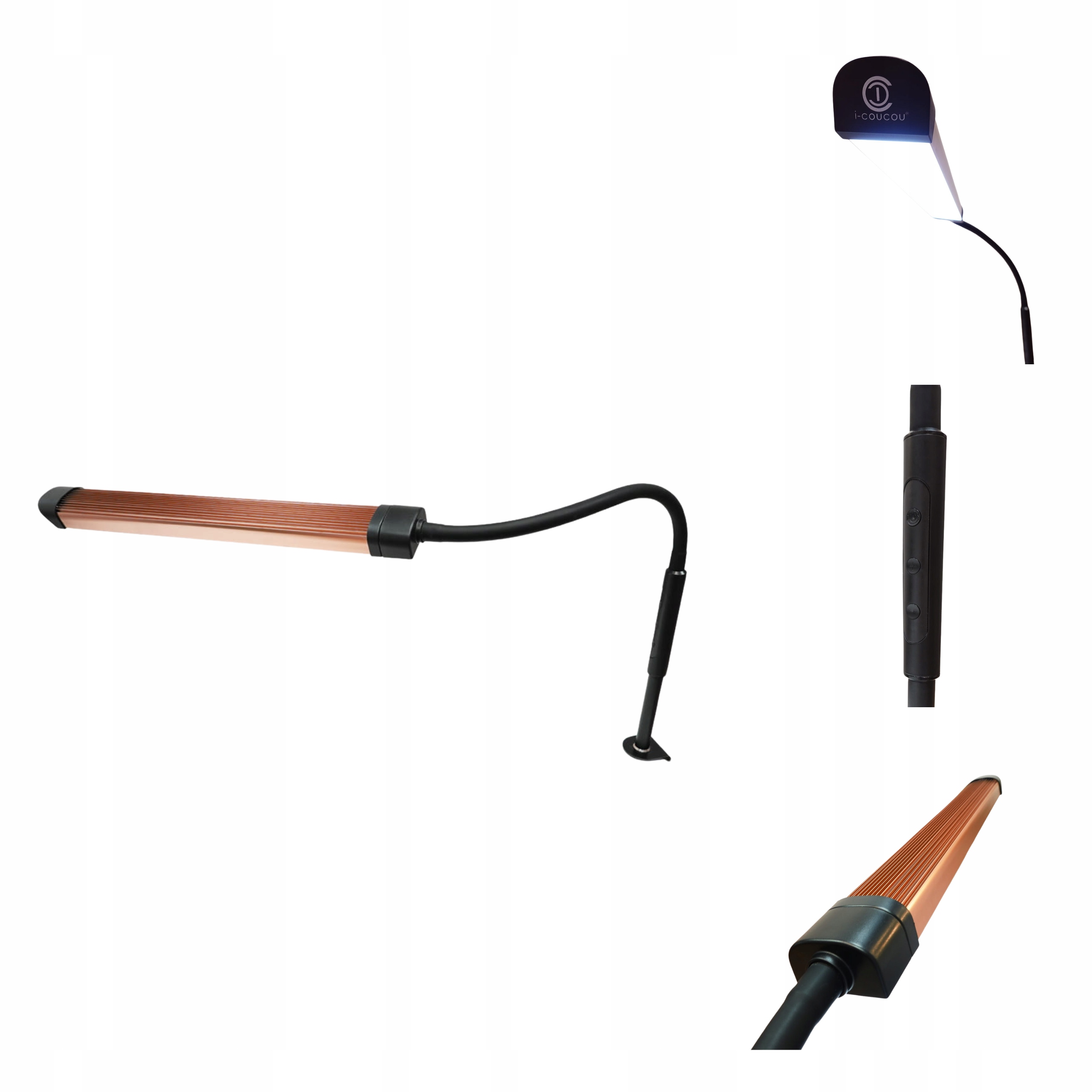 Kosmetická stolní lampa otočná Led energeticky úsporná s držákem