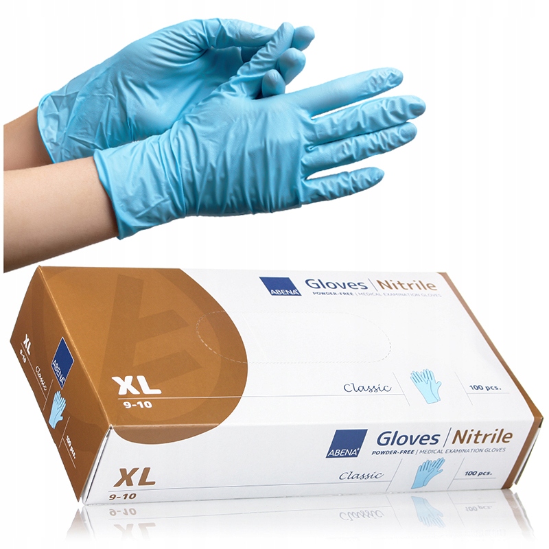 

Rękawice Diagnostyczne Nitrylowe 100 sztuk XL Blue