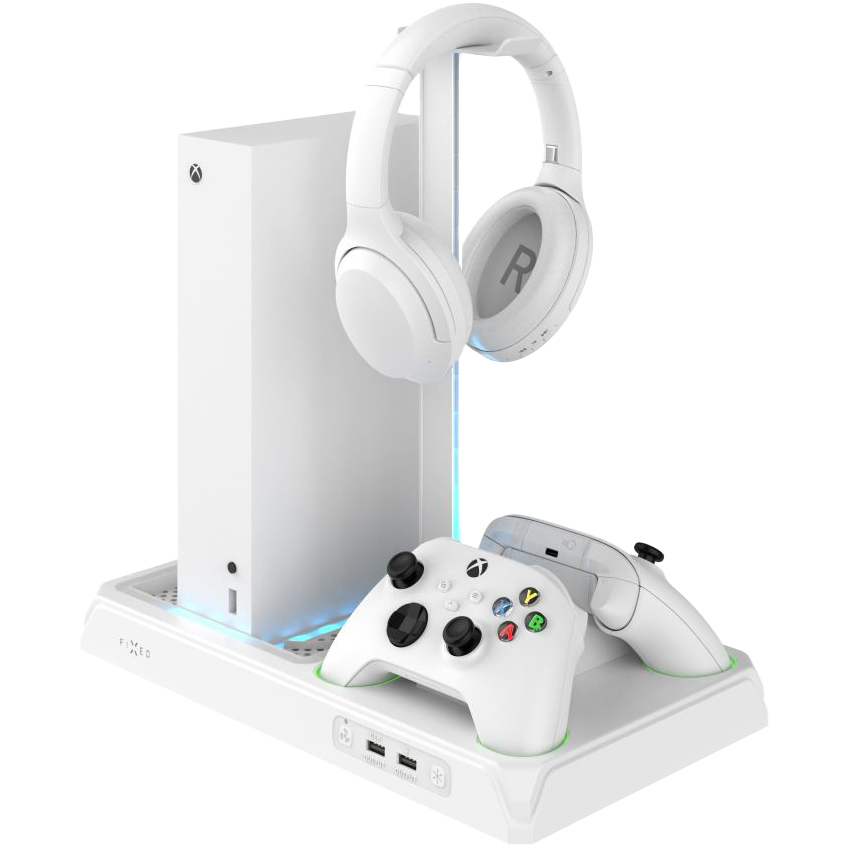 Stacja do chłodzenia konsoli Xbox Series S / X, ładowanie padów, LED, Fixed