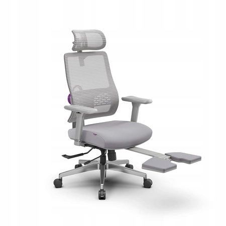 Kancelářská otočná židle ergonomická podnožka nastavitelná 136 kg Spacetronik