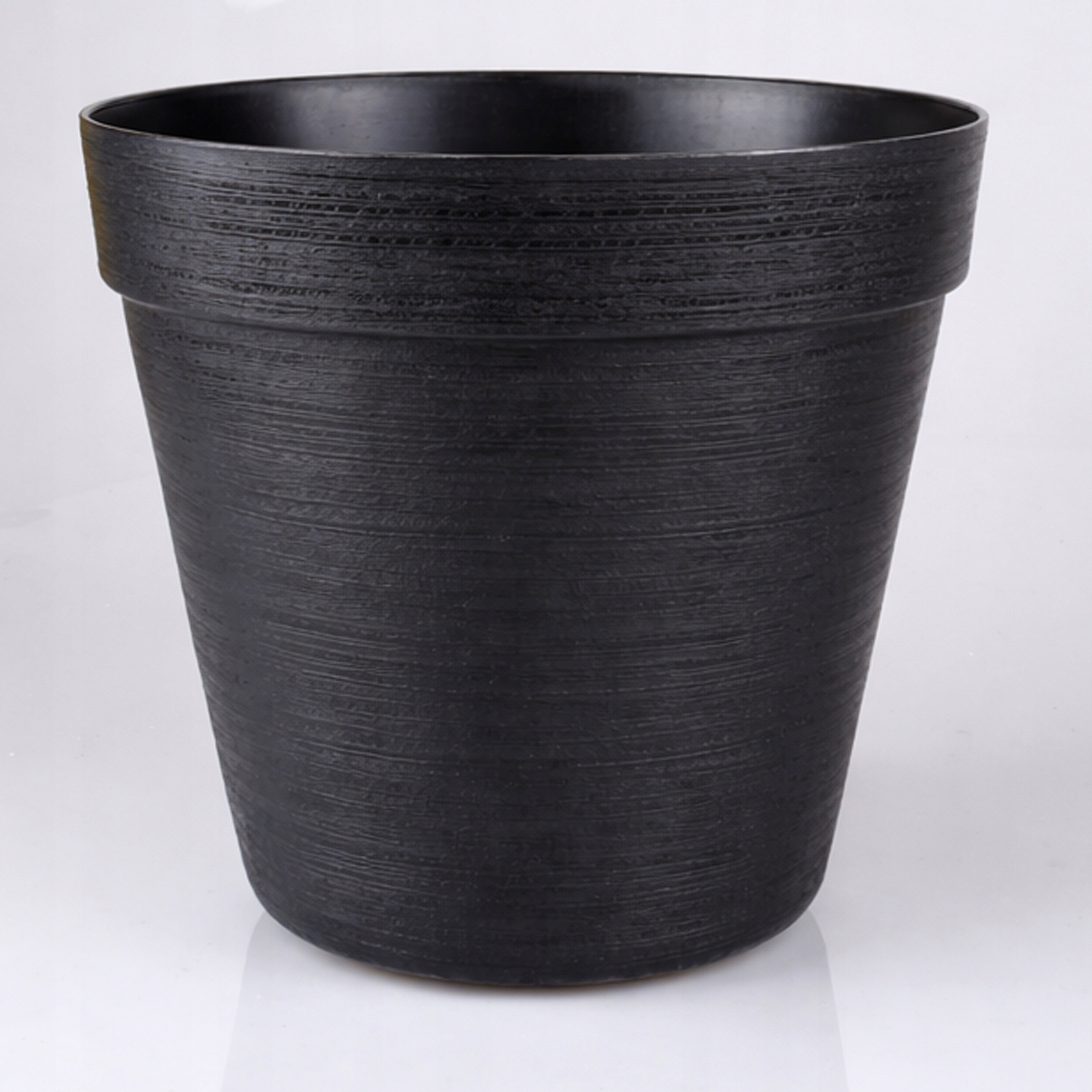 10 X Doniczka w Stylu LOFT 26 cm, 8L, Eko, UV Odporna, Czarna