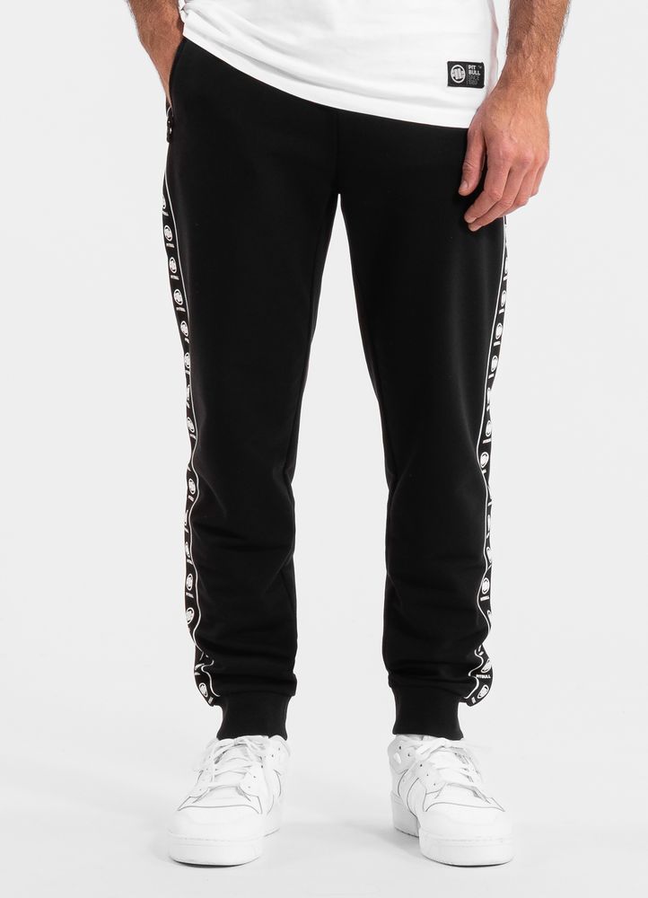 Męskie Spodnie dresowe Pitbull Sportowe dresy z lampasami Tape Nugget