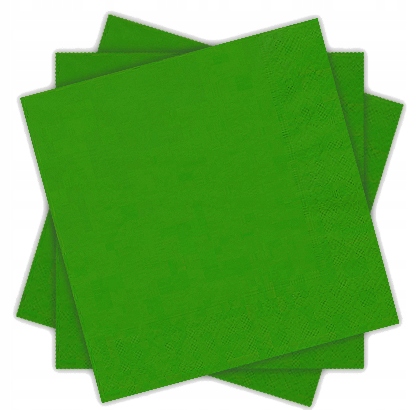 

Serwetki Trzywarstwowe Zielone Ślub 33x33cm 20szt.