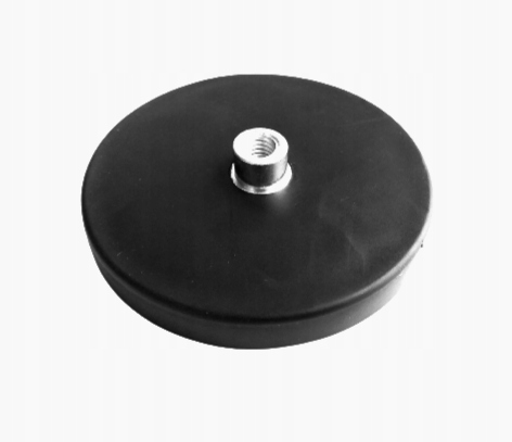 UCHWYT MAGNETYCZNY NEODYMOWY D66 guma - CZARNY