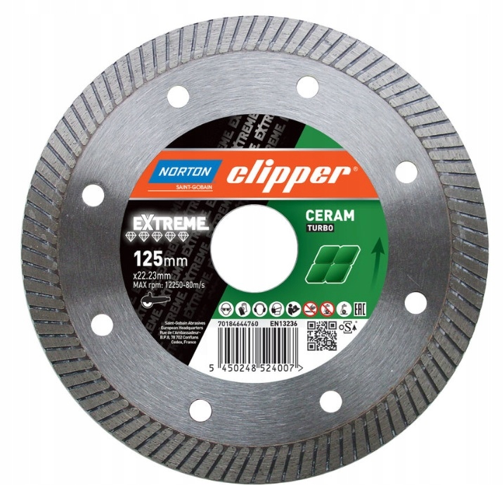 Norton Diamantový Kotouč Turbo 125mm Clipper Extreme Ceramika