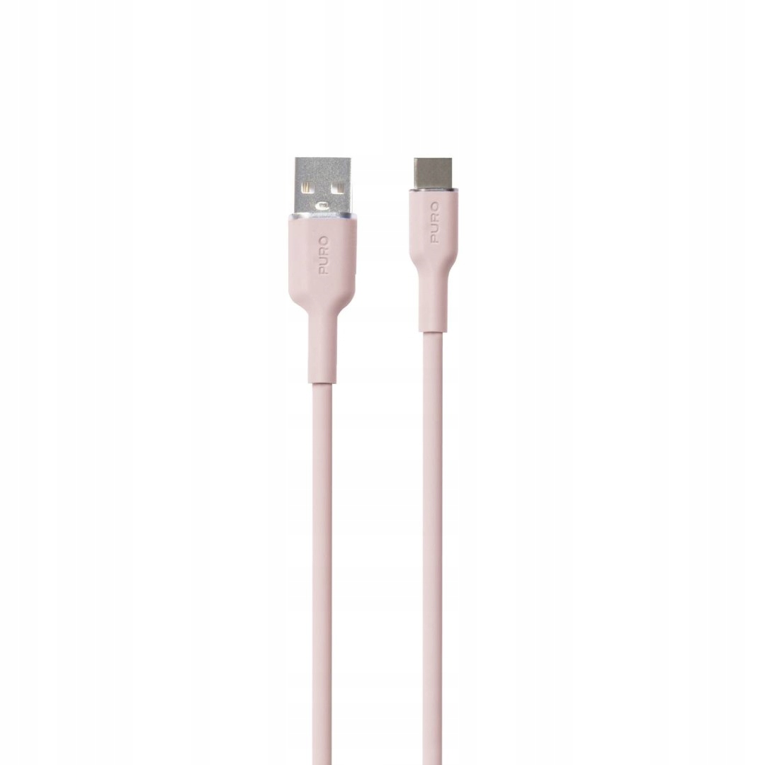 Kabel przewód Usb-a Usb-c 1.5m różowy