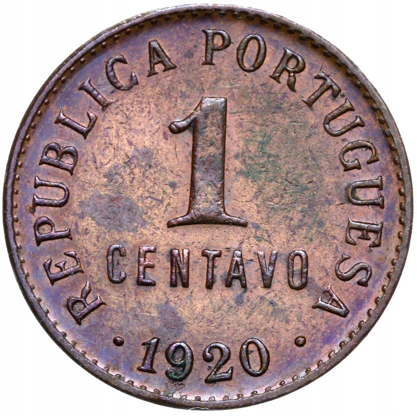 + Portugalia - 1 Centavo 1920 - STAN !