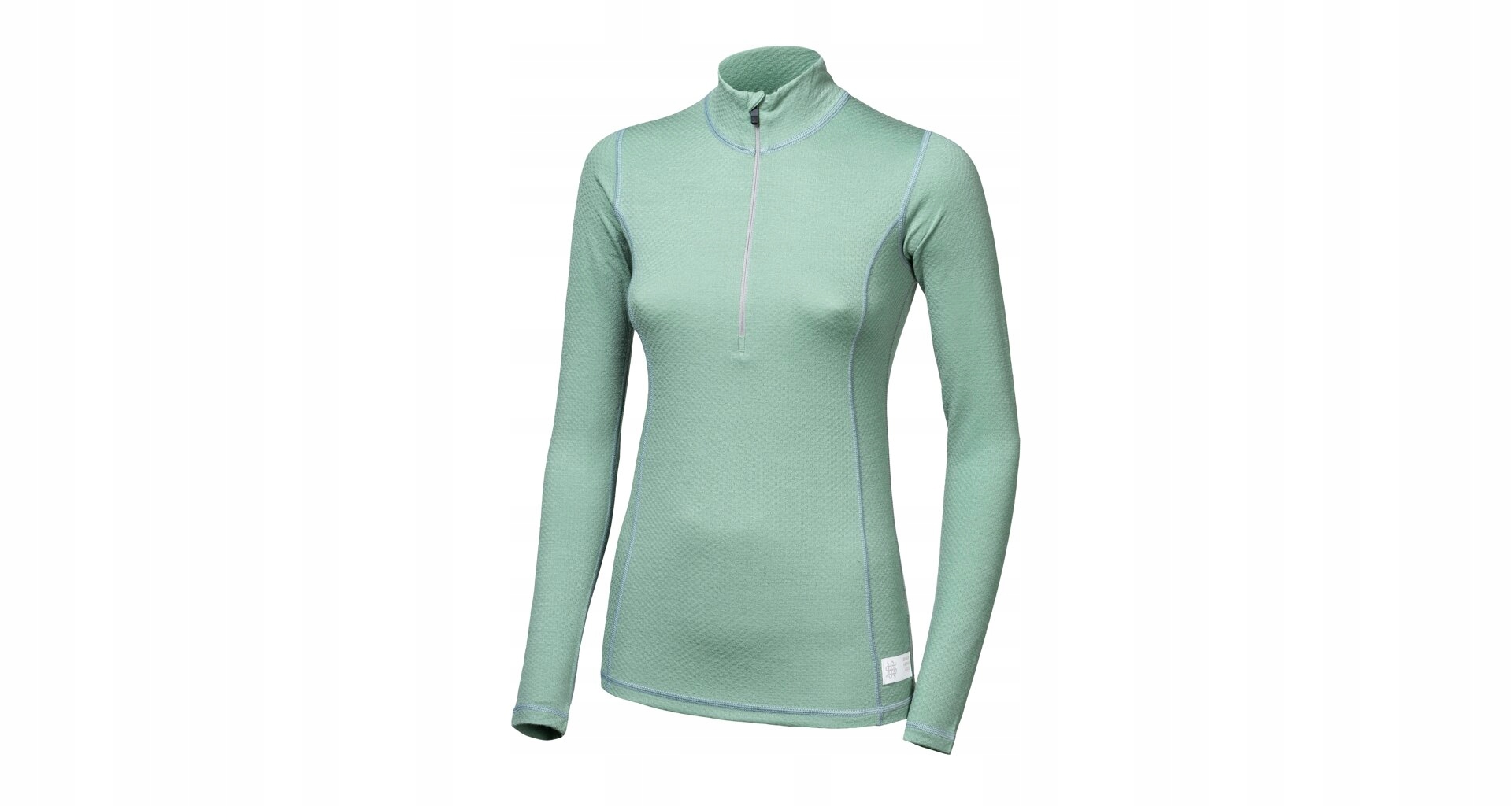 Sensor Merino Df Dámské Triko Dl.rukáv Zip Basil Green Velikost Xl