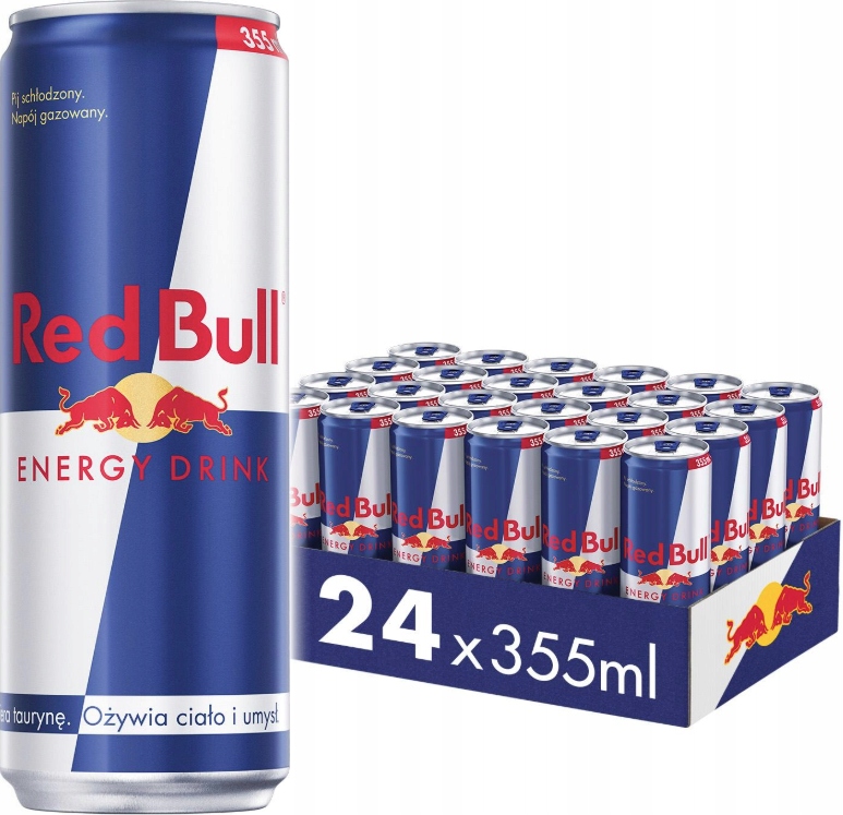 Napój Energetyczny Red Bull Puszka 355ml 24 sztuki Drs