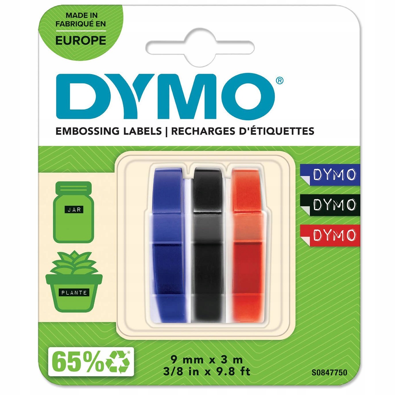 

Dymo Taśma 3D wytłaczarka Omega 9mm MIX 3szt