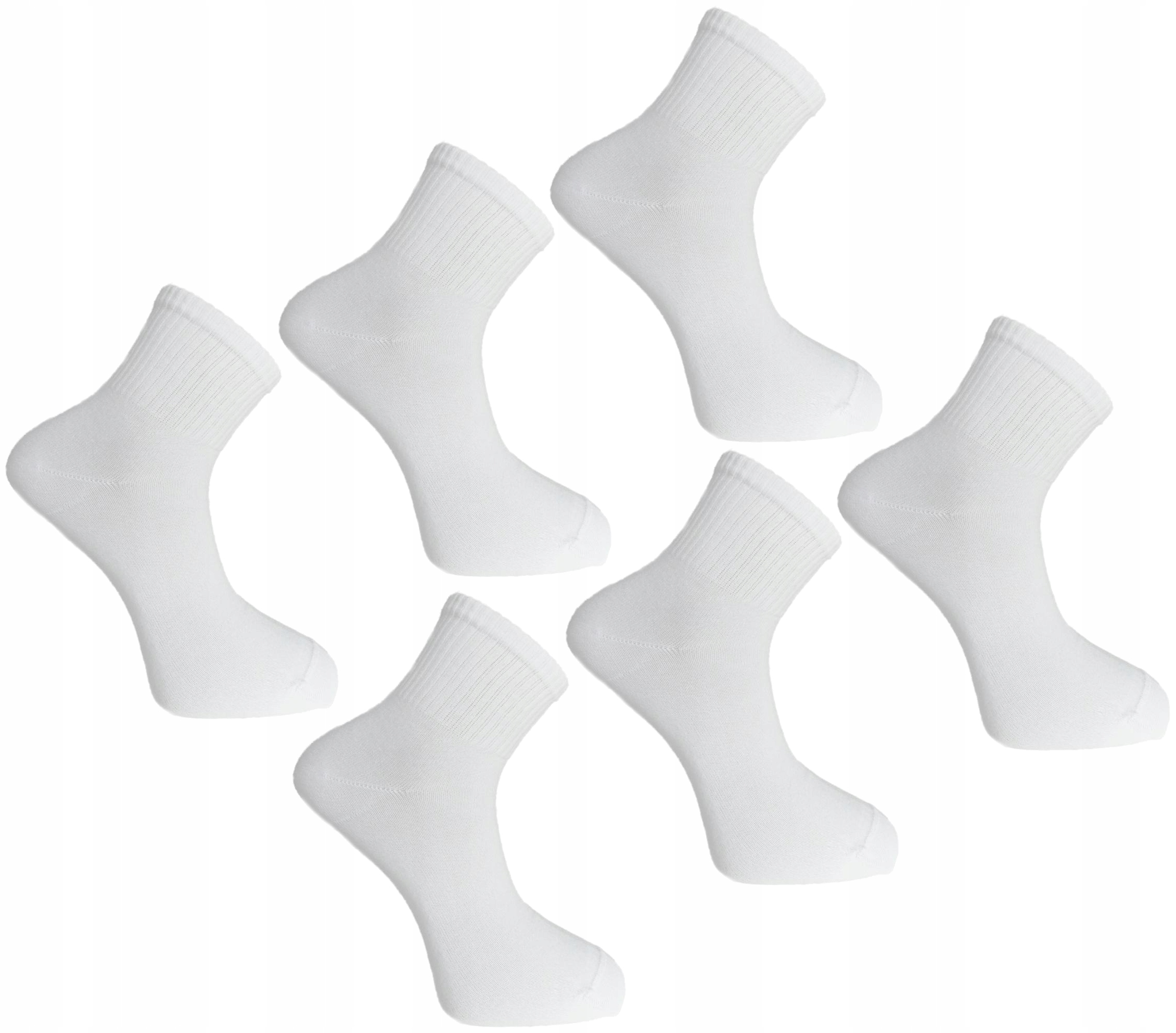

Skarpetki 3/4 Białe 6 Pak Socks Moraj 39-42
