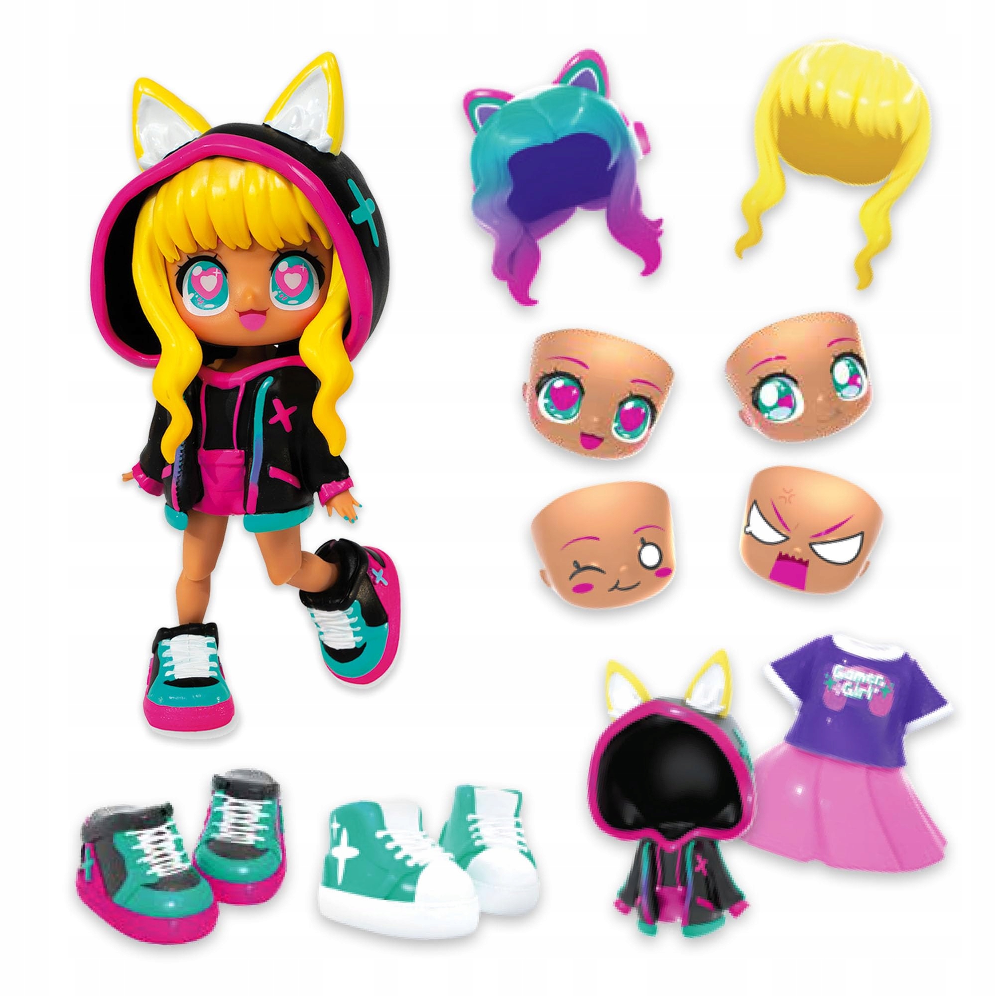 Animakii Fashion Dolls - Customisable Cyberpunk + Gamer Style - 5 ...