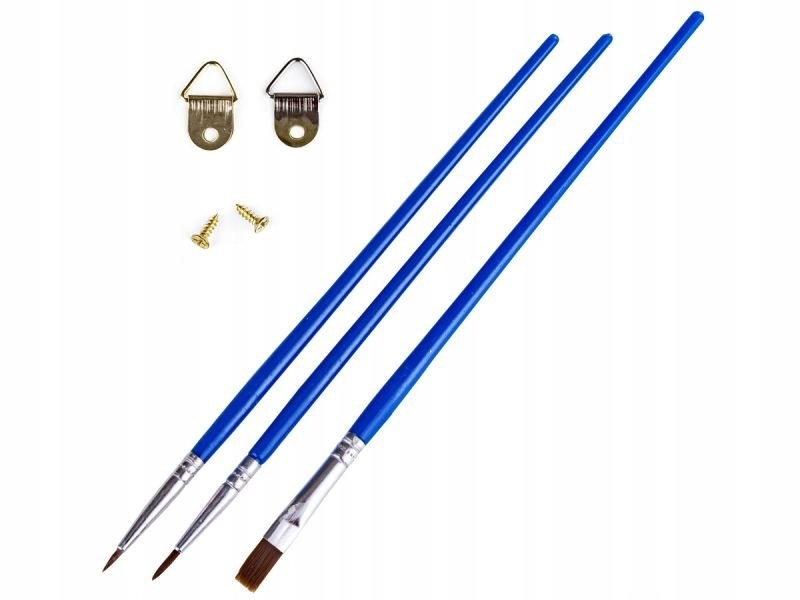 OBRAZ MALOWANIE PO NUMERACH RAMA PIES KOT KOTY 50x Elementy zestawu inne