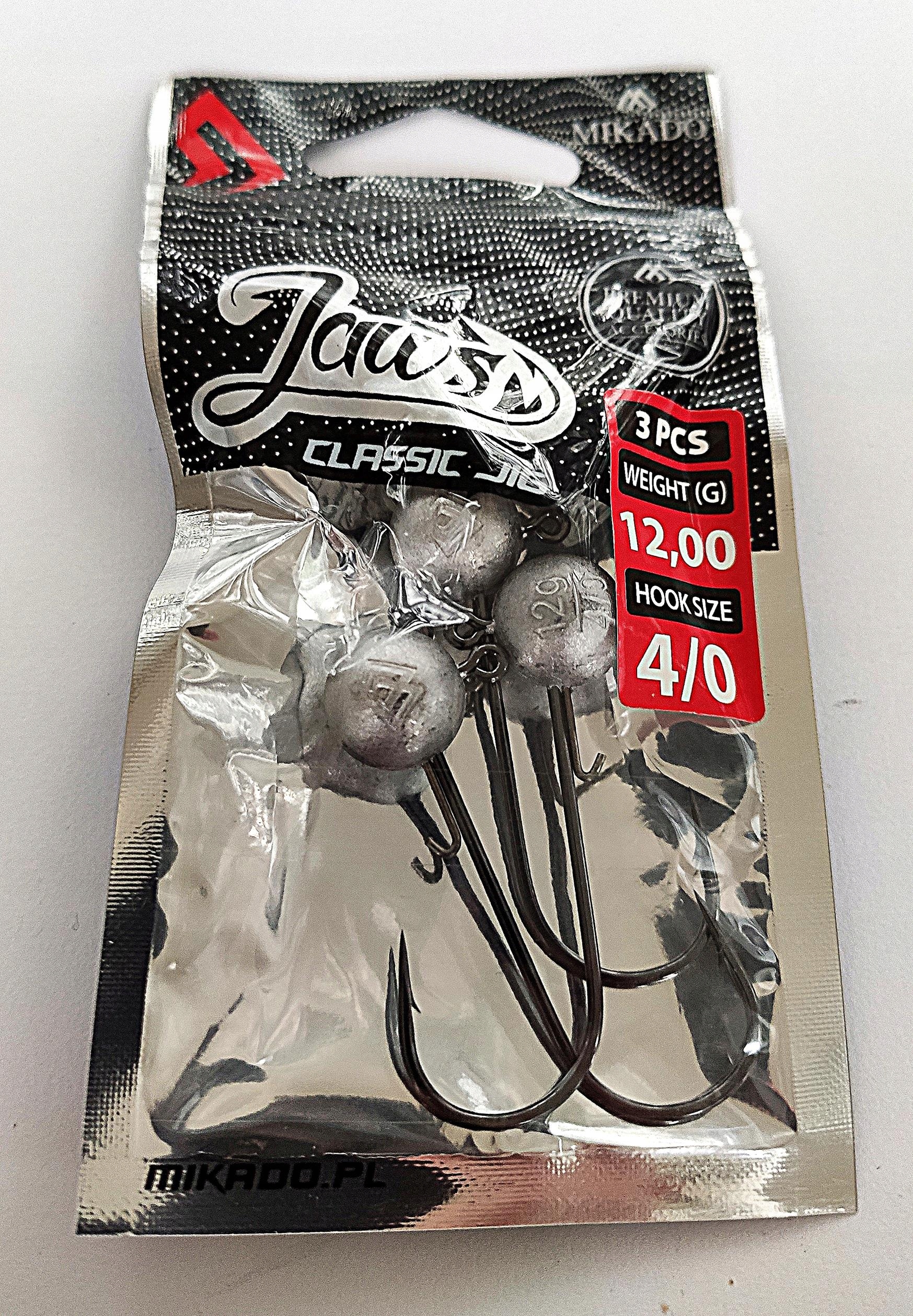 Główka jigowa Mikado JAWS 12g-4/0 op.3szt. EAN (GTIN) 5900637621799