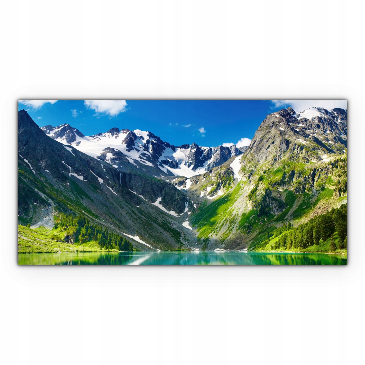 

Obraz płótno canvas 140x70 Góry Jezioro Krajobraz