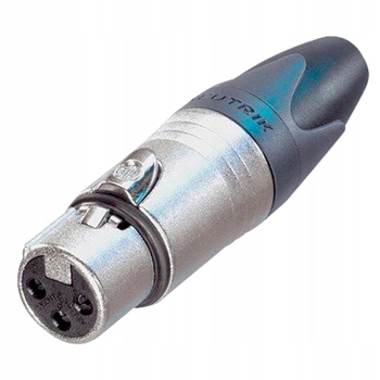 NC3FXX XLR gniazdo na kabel 3pin srebrny Neutrik