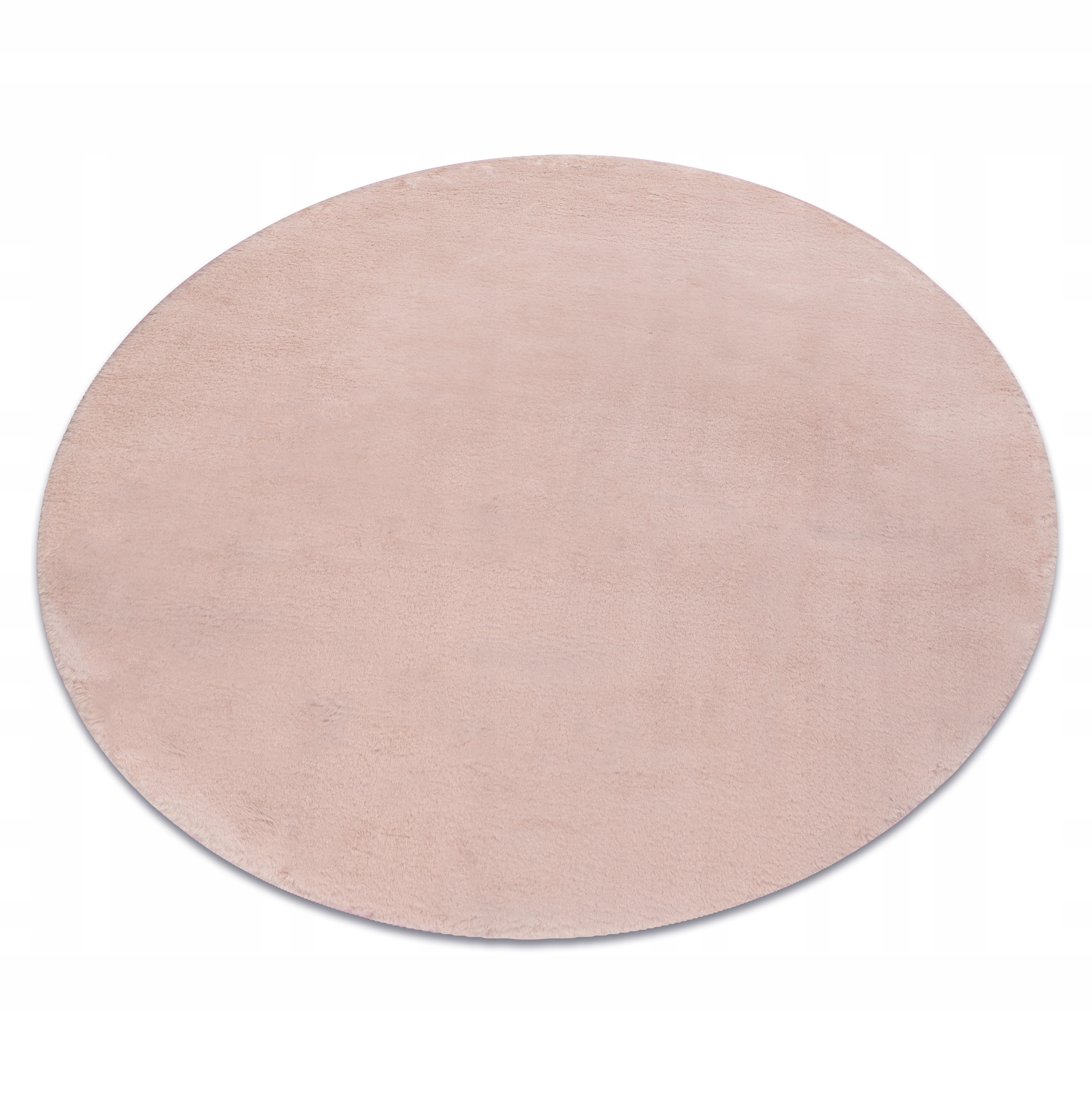 

Gruby Pluszowy Dywan Posh koło 60 cm róż #C355