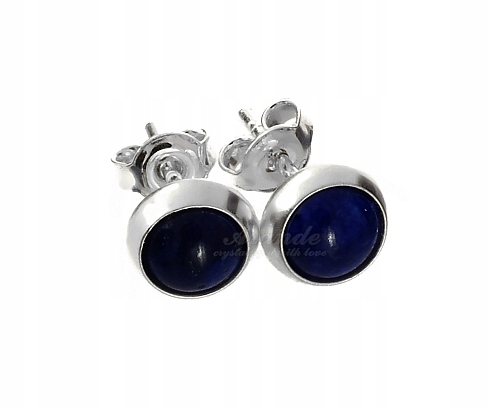 Lapis Lazuli Stříbro Elegantní Náušnice