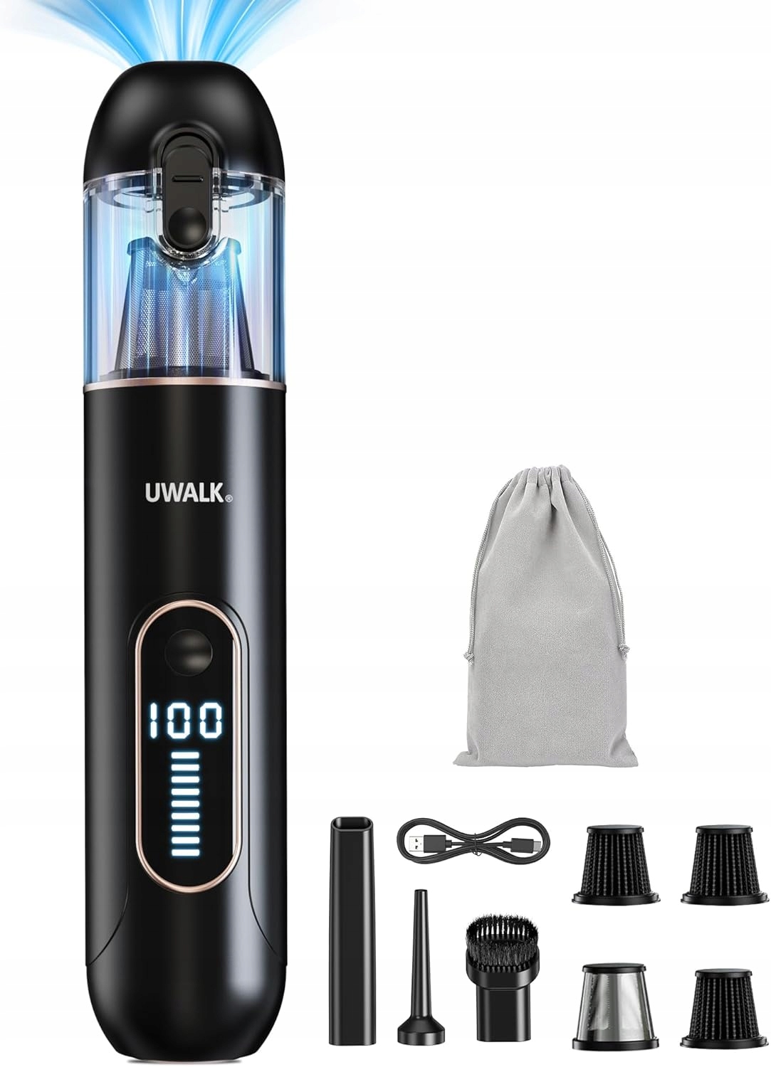 Vysavač 7500 Mah Automobilový Uwalk Filtr Trysky Sada