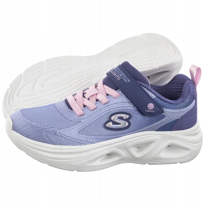Buty Sportowe Skechers S Lights Sola Glow 2.0 Pink 303729L Fioletowe