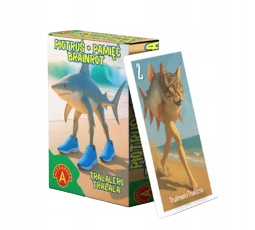 Gra karciana Piotruś plus Pamięć Brainrot Tralalero Tralala
