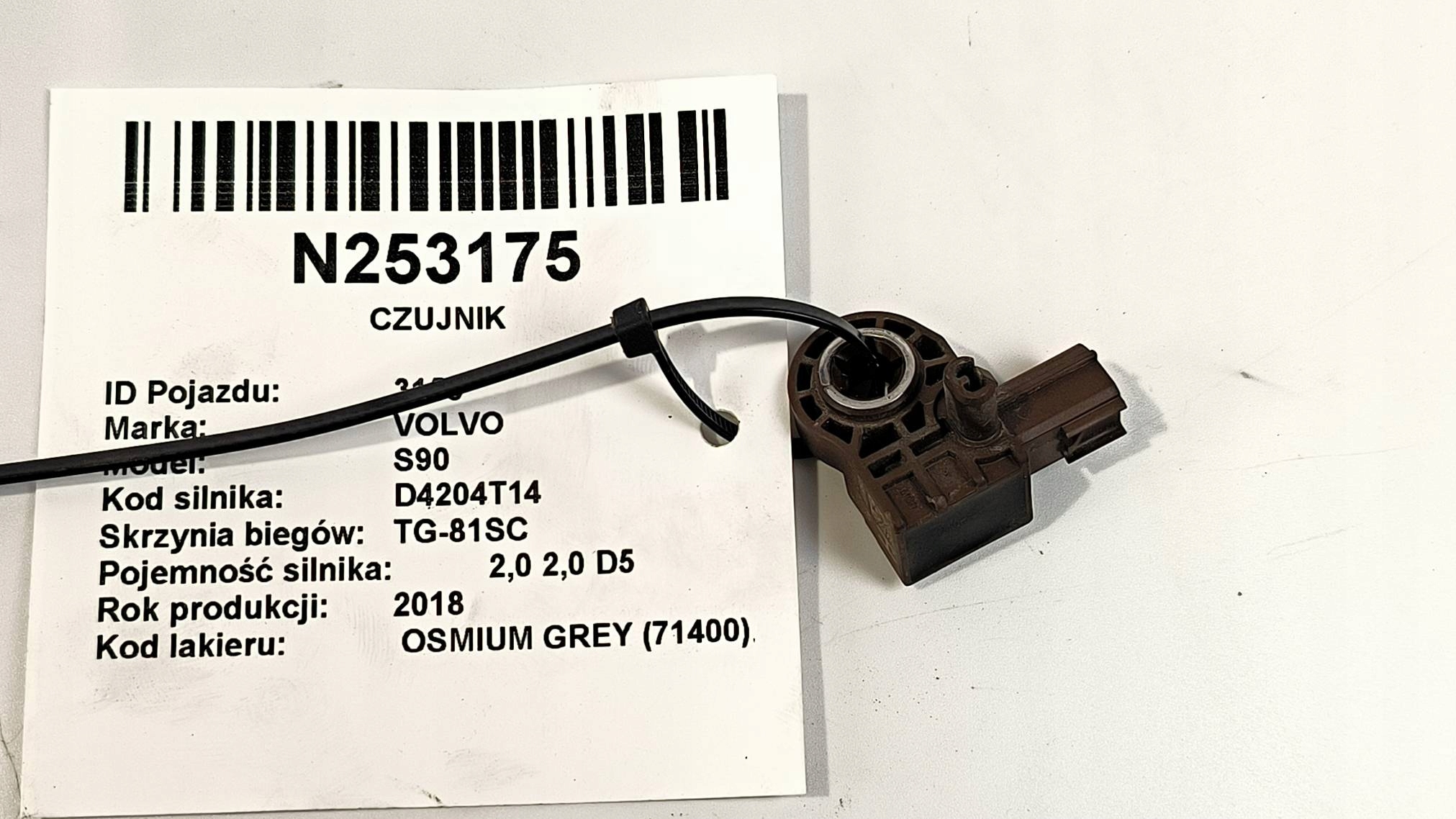 Beschleunigungssensor Crashsensor 31451530 VOLVO S90