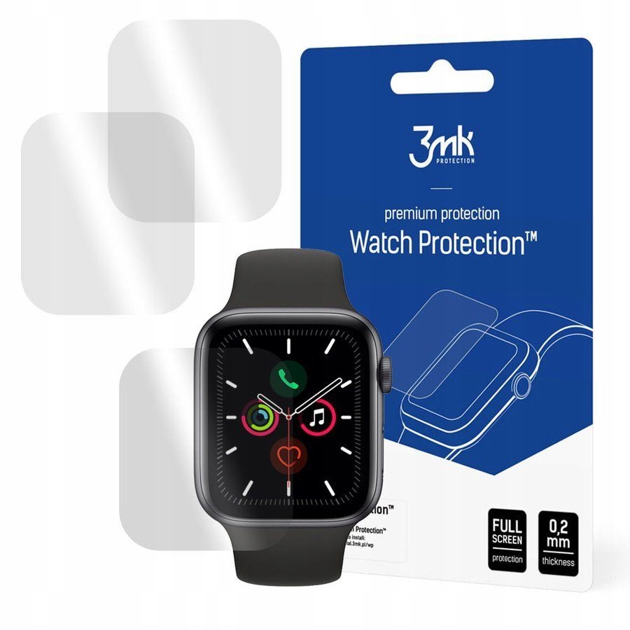 

Folia Ochronna x3 3MK 3szt Do Apple Watch 4/5 44MM