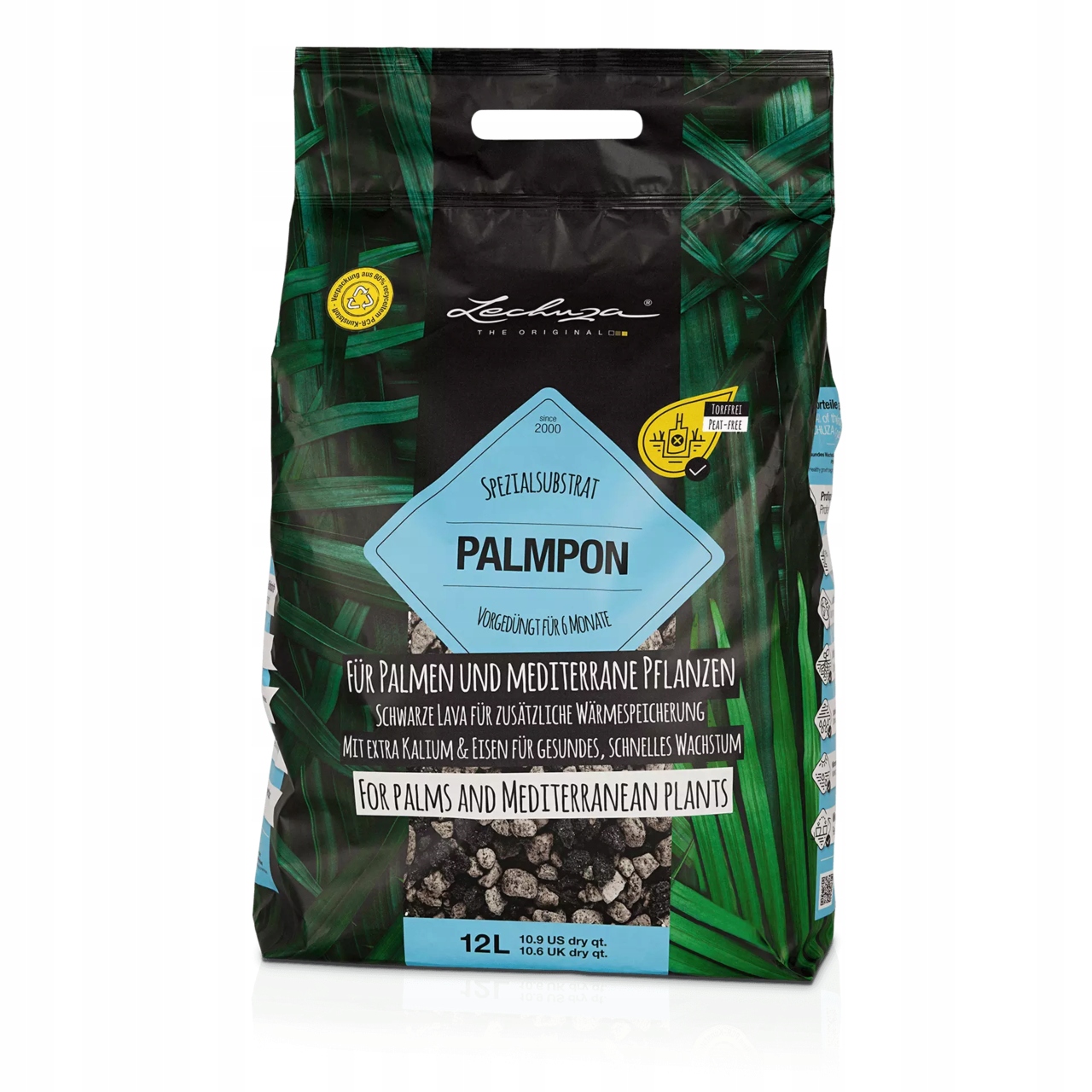 Substrat LECHUZA PALMPON 12l Podłoże z nawozem do palm