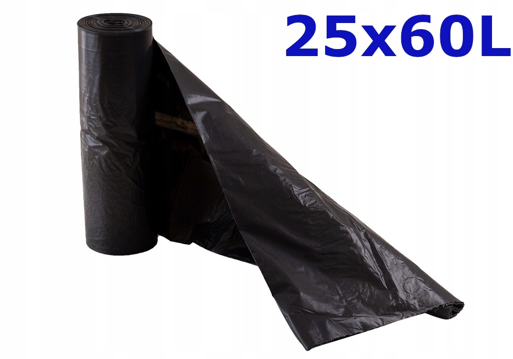 

Worki na śmieci Ldpe 25 x 60L czarne